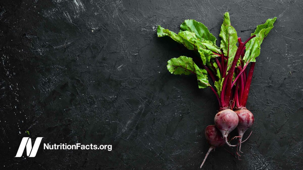 beets on slate background